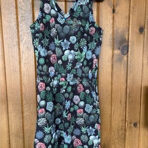 Kavu Black Floral Mini Dress